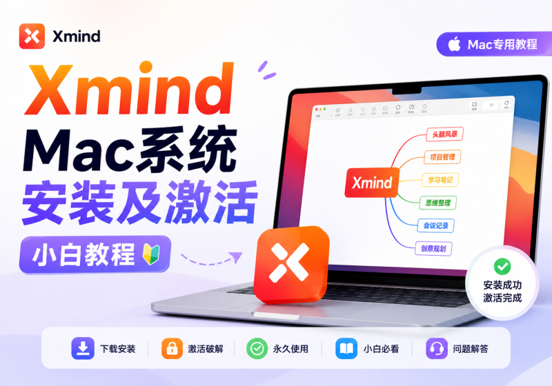 Xmind-Mac系统安装及激活小白教程-福森网